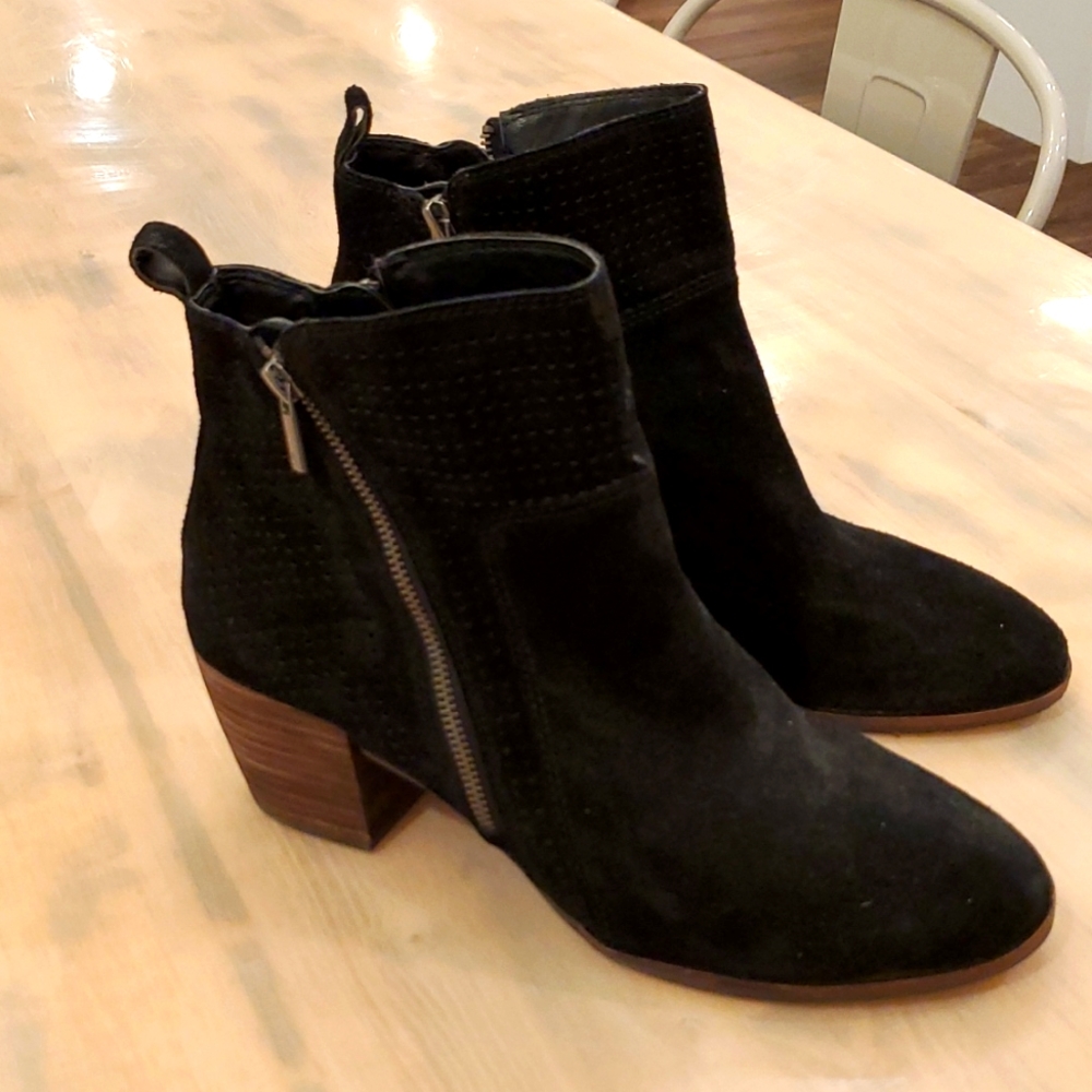 Women's Lucky Brand Suede Black Boots Size 11